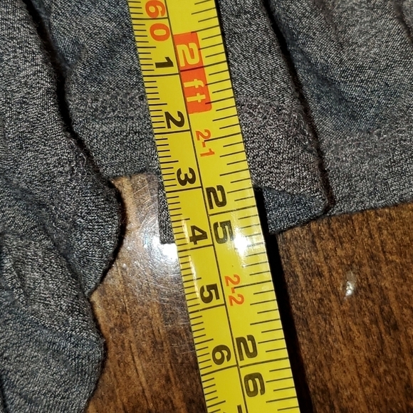 Apt 9 Grey Cardigan with Leather Shoulder Detail - Medium - Picture 10 of 14